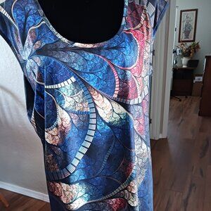 2XL print tank top